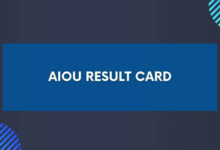 AIOU Result Card