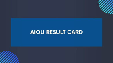 AIOU Result Card