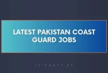 Latest Pakistan Coast Guard Jobs