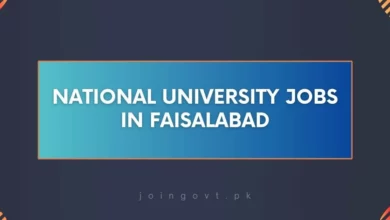 National University Jobs in Faisalabad