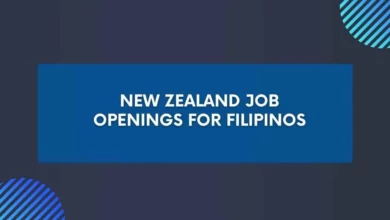 New Zealand Job Openings for Filipinos