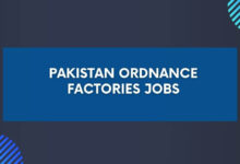 Pakistan Ordnance Factories Jobs