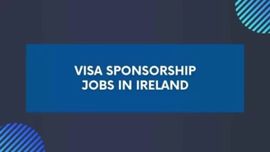 Visa Sponsorship Jobs in Ireland