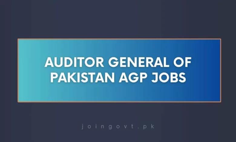 Auditor General of Pakistan AGP Jobs