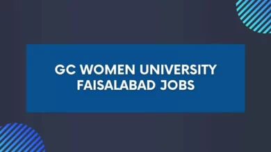 GC Women University Faisalabad Jobs