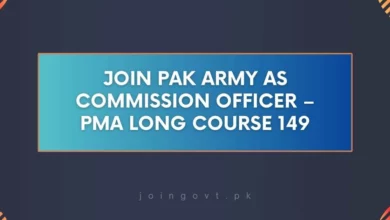 Join Pak Army as Commission Officer – PMA Long Course 149