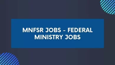 MNFSR Jobs - Federal Ministry Jobs