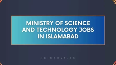 Ministry of Science and Technology Jobs in Islamabad