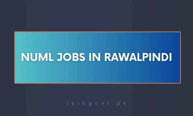 NUML Jobs in Rawalpindi