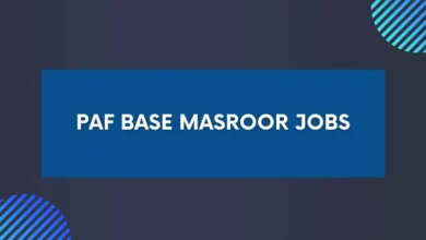PAF Base Masroor Jobs
