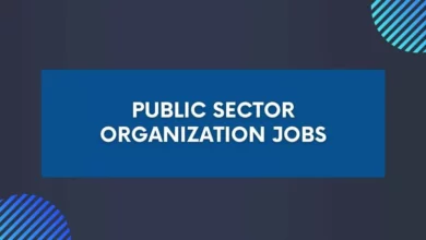 Public Sector Organization Jobs