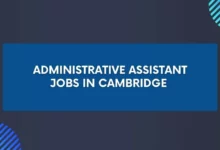 Administrative Assistant Jobs in Cambridge