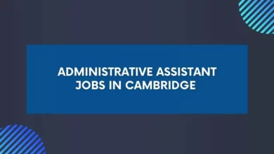 Administrative Assistant Jobs in Cambridge