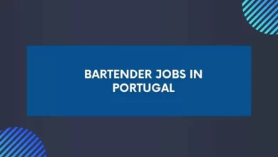 Bartender Jobs in Portugal