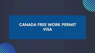 Canada Free Work Permit Visa