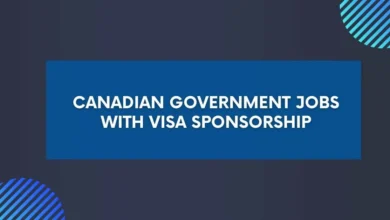 Canadian Government Jobs with Visa Sponsorship