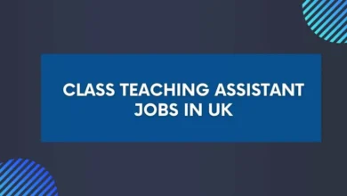 Class Teaching Assistant Jobs in UK