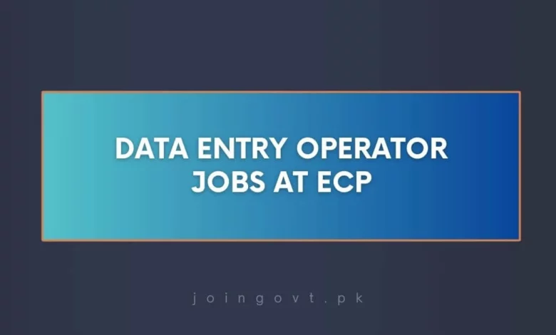 Data Entry Operator Jobs at ECP
