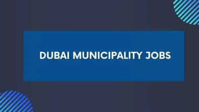 Dubai Municipality Jobs