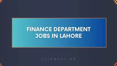 Finance Department Jobs in Lahore