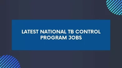 Latest National TB Control Program Jobs