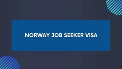 Norway Job Seeker Visa