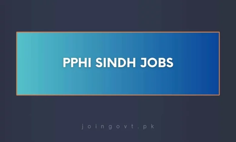 PPHI Sindh Jobs