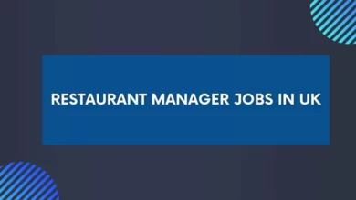 Restaurant Manager Jobs in UK