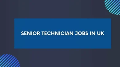 Senior Technician Jobs in UK