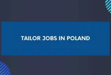 Tailor Jobs in Poland