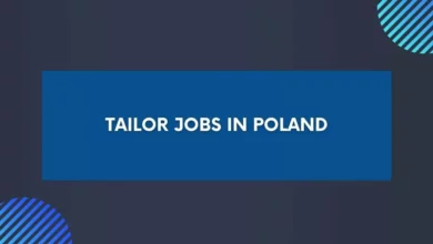 Tailor Jobs in Poland