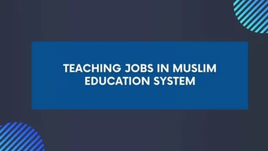 Teaching Jobs in Muslim Education System