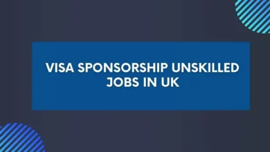 Visa Sponsorship Unskilled Jobs in UK