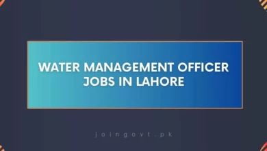 Water Management Officer Jobs in Lahore