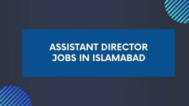 Assistant Director Jobs in Islamabad