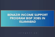 Benazir Income Support Program BISP Jobs in Islamabad