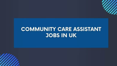 Community Care Assistant Jobs in UK