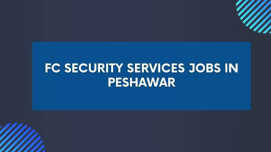 FC Security Services Jobs in Peshawar