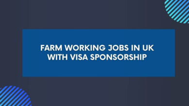 Farm Working Jobs in UK with Visa Sponsorship