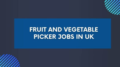 Fruit and Vegetable Picker Jobs in UK