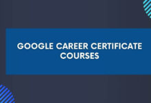 Google Career Certificate Courses