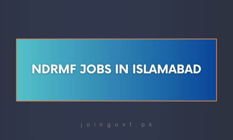 NDRMF Jobs in Islamabad