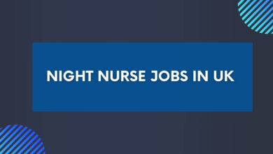 Night Nurse Jobs in UK