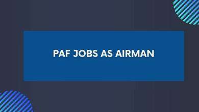 PAF Jobs as Airman