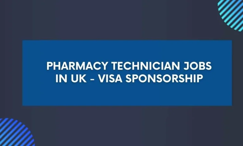 Pharmacy Technician Jobs in UK