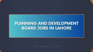 Planning and Development Board Jobs in Lahore