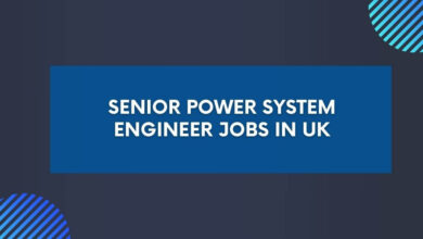 Senior Power System Engineer Jobs in UK