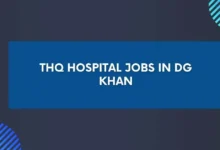 THQ Hospital Jobs in DG Khan