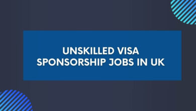 Unskilled Visa Sponsorship Jobs in UK