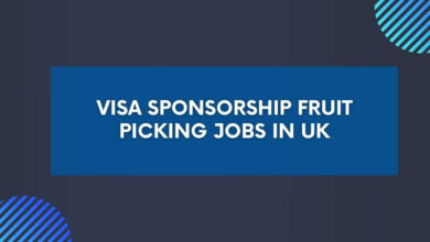 Visa Sponsorship Fruit Picking Jobs in UK